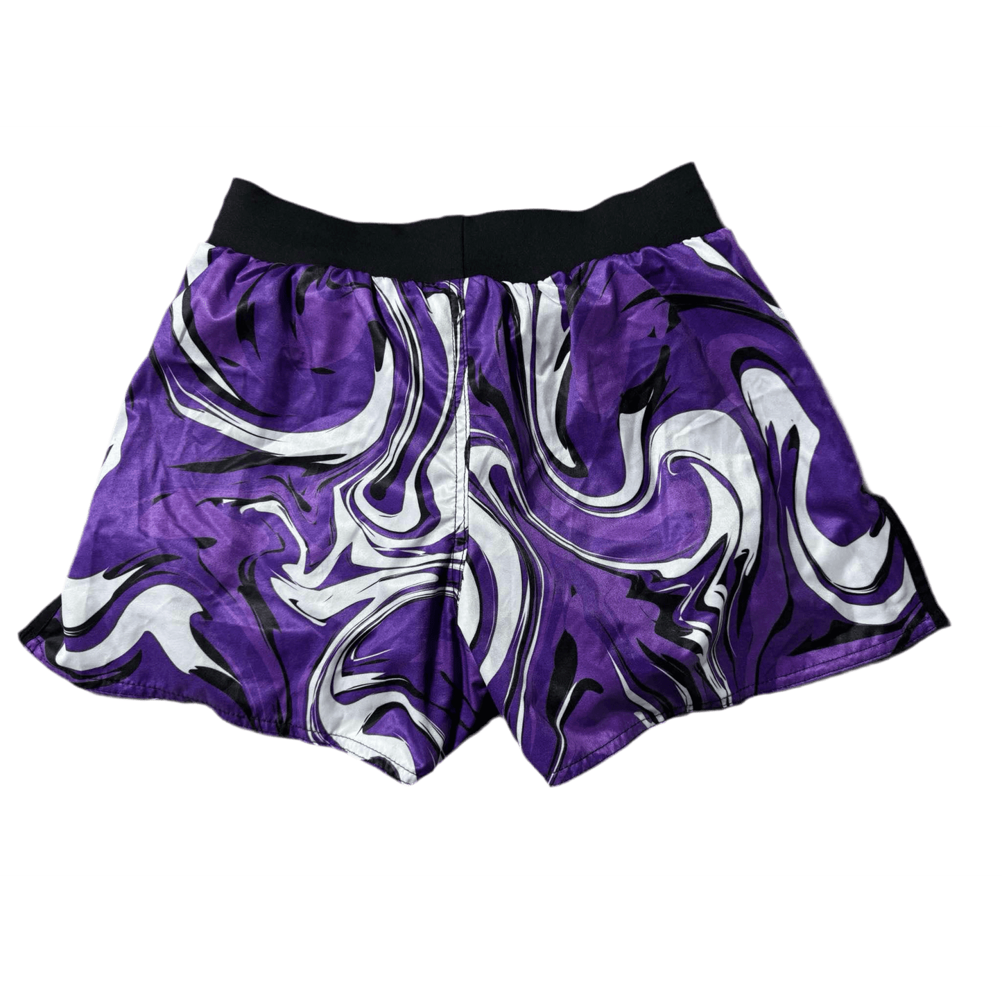 1264 Competitor Cut Unisex Shorts Marble Purple Snow