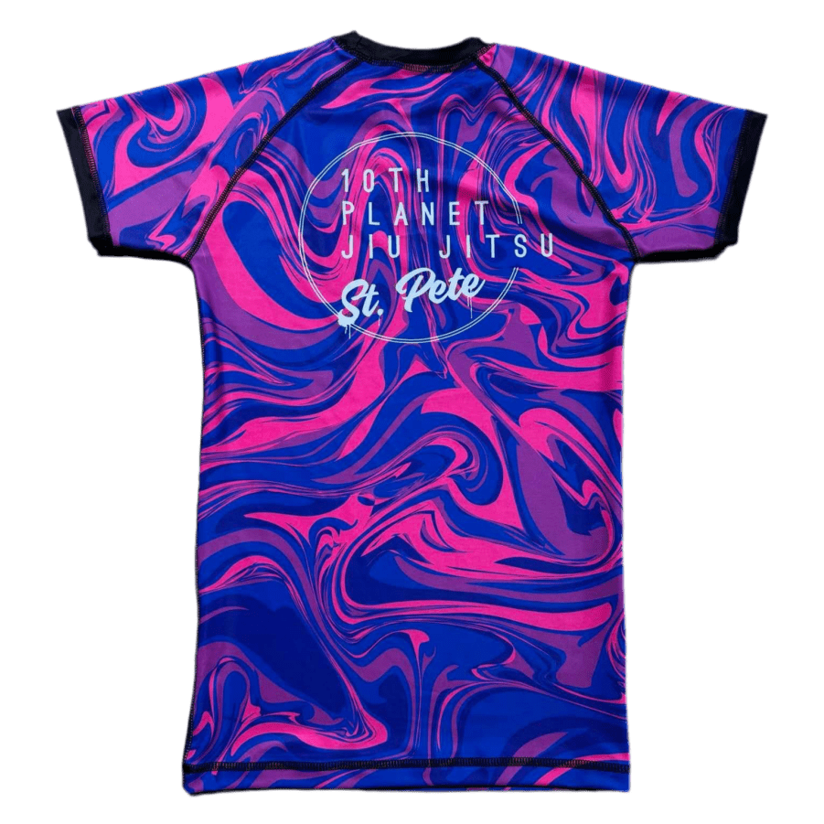 10th Planet St.Pete 1264 Rashguard Marble Deep Blue - MASA 1264