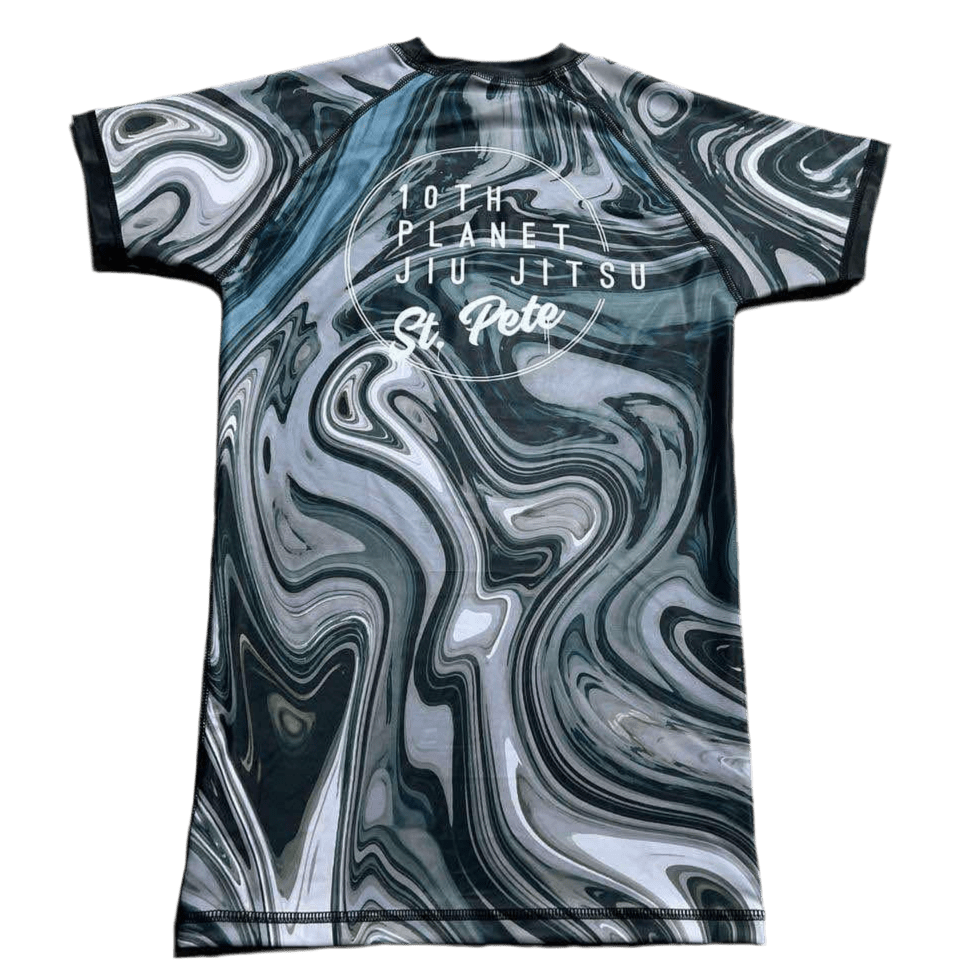 10th Planet St.Pete 1264 Rashguard Liquid Standard White Belt