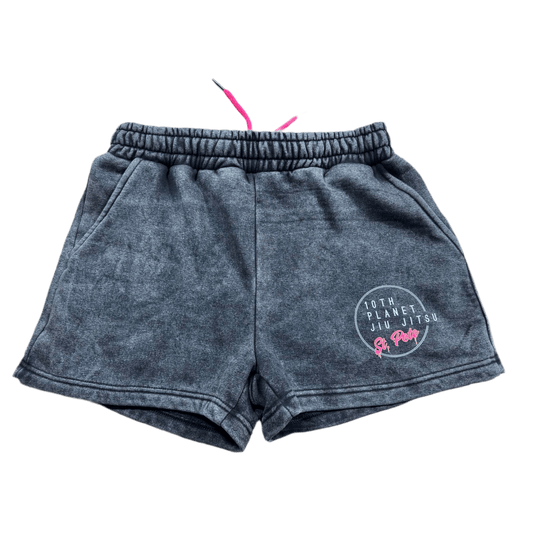 1264 Acid Wash BF Fleece Shorts