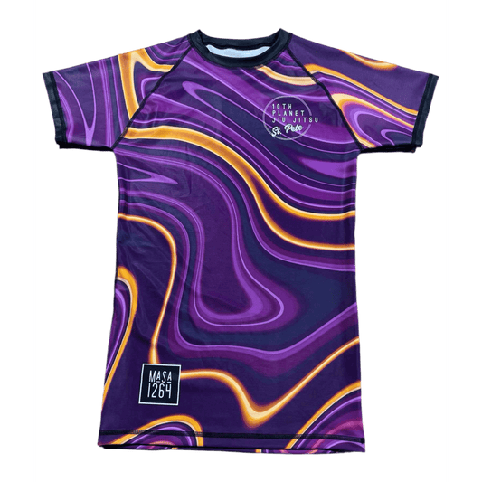 10th Planet St.Pete 1264 Rashguard Liquid Carmelo Purple Belt