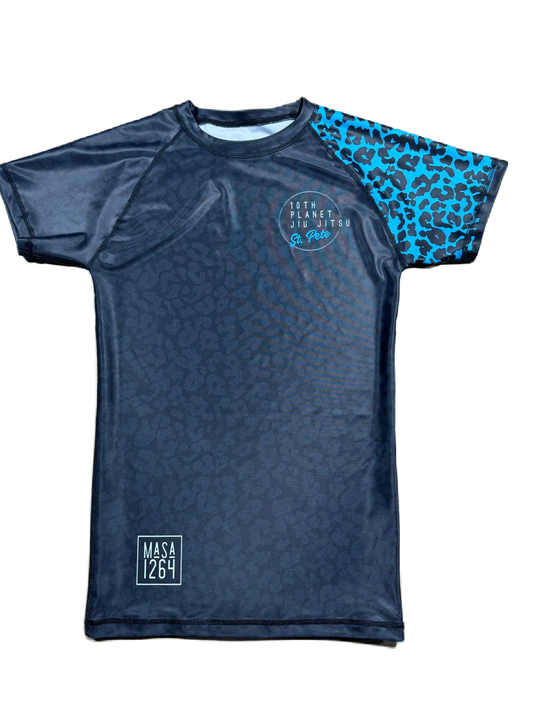 10PSP Comp Cheetah Rashguard-Blue