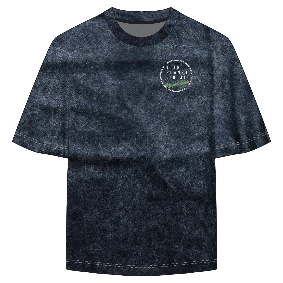 1264 Oversized Black Acid Wash Shirt 10th Planet Royal Oak