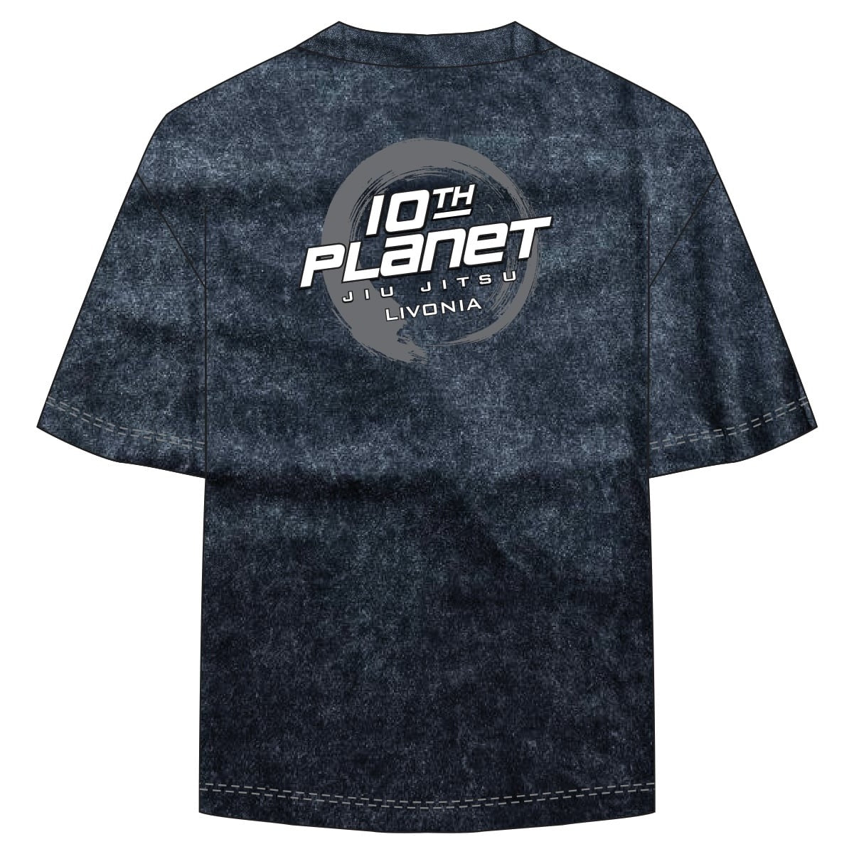 1264 Oversized Black Acid Wash Shirt 10th Planet Livonia